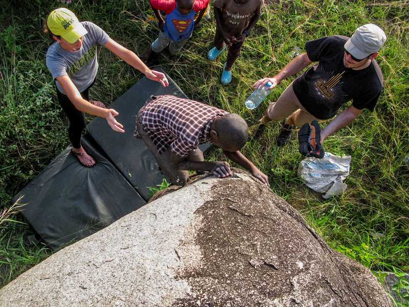 First outreach program participant starting at the bottom.