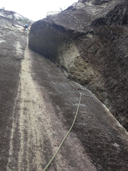 5.10c variation - crux (equals to second pitch).