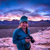 sunset over red rock canyon