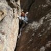 Laurie Dallenbach susses out the gear on Solo Crack.