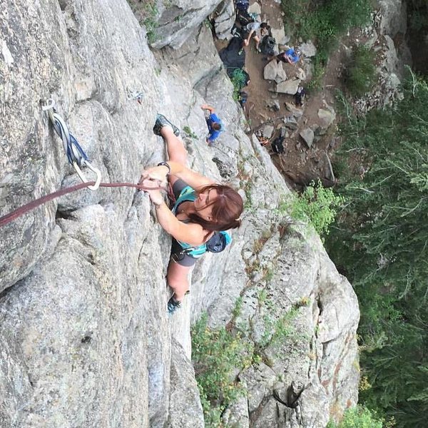 5.9 multipitch in Boulder Canyon