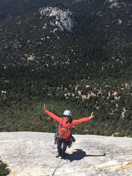 Top out Angel's Fright 5.6 Tahquitz