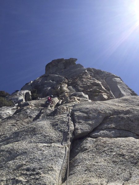 Jensen's Jaunt 5.6 First pitch trad lead