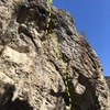 I did a link up from Narrowpathic into Dust (FA) potentially 13b. At the 5th bolt (under crux) traverse left into upper pod and clip first cable draw. I rested here and did not down-climb into Dusts no-hand rest. And then you do the crux of Dust. The rope drag is totally manageable with the long draws I have up there. In this link-up, you get a much more intense bottom and not near as good of pre-crux rest. 