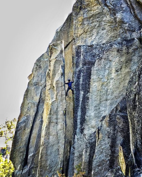 Andy leading Unknown Chimney