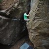 Mr. Backman charging into the heights of "Hell or High Water"(V5)