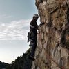 Dave on the P3 traverse