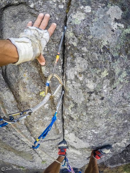 5.10b my butt... I can't even get my finger tips in that crack!