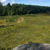 From the top of the main cliff - former lake is now a very scenic meadows with a stream through it, with love