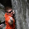 Andrew Messick going for the crimp bouldering "Dojo" V6/7 - http://www.timetoclimb.com/bouldering/beat-the-heat-bouldering-in-smugglers-notch/