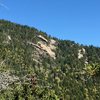 Right wall near the blueberry ledge trail (you can see a hiker). 