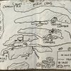 Just a super rad map of the Castle Rock area hand-drawn by Chris Dornsife. Shows all the routes set by Dornsife and Spaeth in the early 90's.