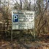 Sign for parking area, i.e. bouldering area