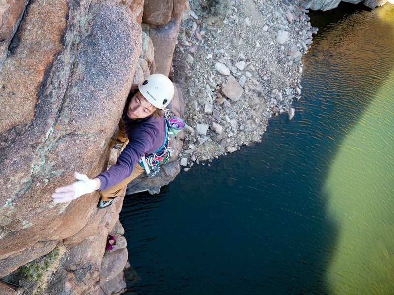 Chris Murray with Hairy Sherry belaying