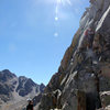 Me belaying Ryan on lead up pitch 4.