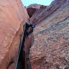 Joe Stern leading out on pitch 5 or 6, January 2012