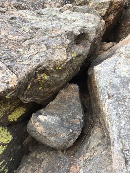 As of 2 days ago, there is a serious safety concern while climbing on the far left slabs and corner of Lookout Mtn. Crag. There is a series of extremely loose blocks perched on top of one another.  I would not recommend climbing on this side of the crag.  JeffCo Open Space has been notified. I will be up there tomorrow with JeffCo and FHRC to weigh options. In the meantime, avoid this area!