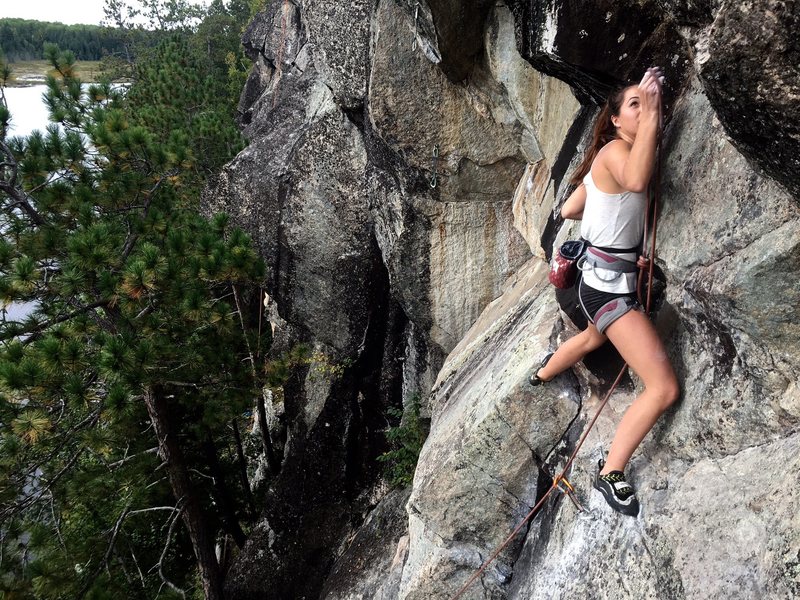 Zay on Qisma, 5.10c, Secret Lake