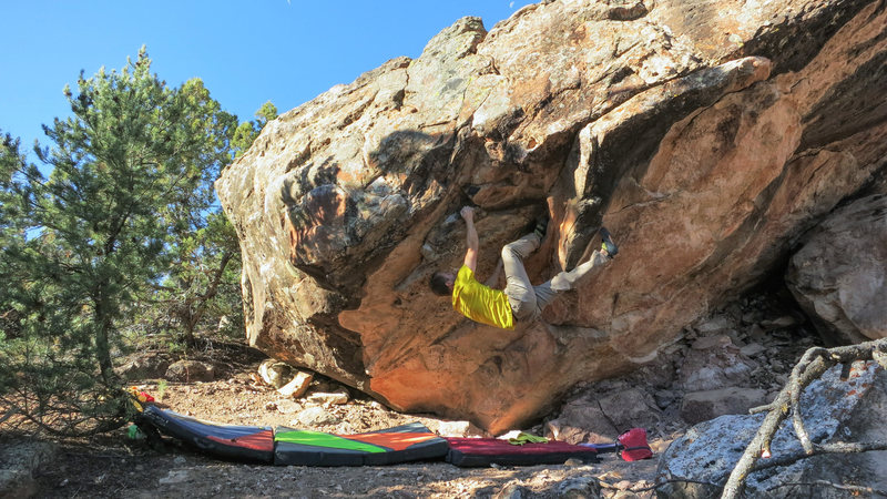 Beginning the traverse to the east on Big Galoot.