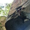 One of my buddies brought me here and introduced me to bouldering, and I think I've fallen in love! I'm a flat lander (from Florida) and haven't experienced much as far as climbing goes and I believe rumbling bald was the perfect place to get a taste of mountain exploration 