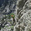 Unknown Climber gets on the Snazette variation.