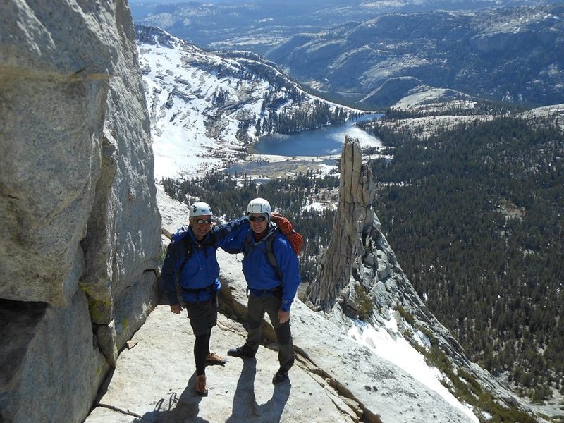 Dad & Bob Wallace on top of Cathedral Peak