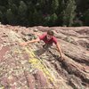 Easing sailing on the upper section. This is probably my favorite of the scrambling routes on the Second. 