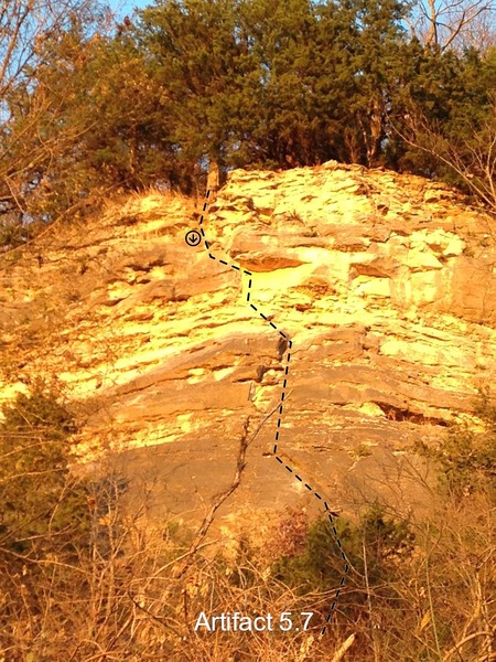 Follow the seam and dihedrals up the center of the wall