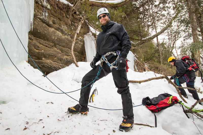 Paul on our last ice trip to munising