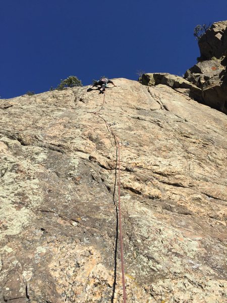 Patrick Morrow making the crux look easy.