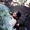 Ron Pervorse on Gym Rat (V4) at The Muffins circa 2001.