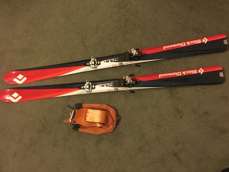 Skis and skins