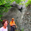 Ben Townsend and Sheila Matz at the base of Natural History