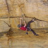 Obligatory heel hook clipping shot.  Photo by Jake Estabrook