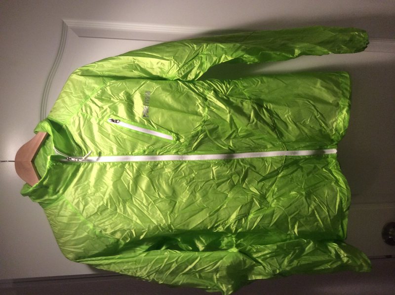 Marmot Ultralight wind jacket sz lag. Like new. Bright ass green (clearly). 35 shipped.