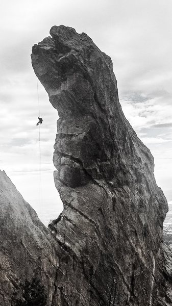 Awesome view of the free-rap from the summit, 11/05/2016.