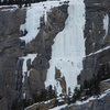 Weeping Pillar, Ice fields Parkway, Alberta<br>
Mid March