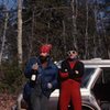 BP. & Late Doc post ice climbing at Whitesides!