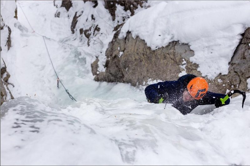 Near the top of last chance falls Jan 7th 2017