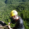 Top of first pitch of a climb at Maratoto
