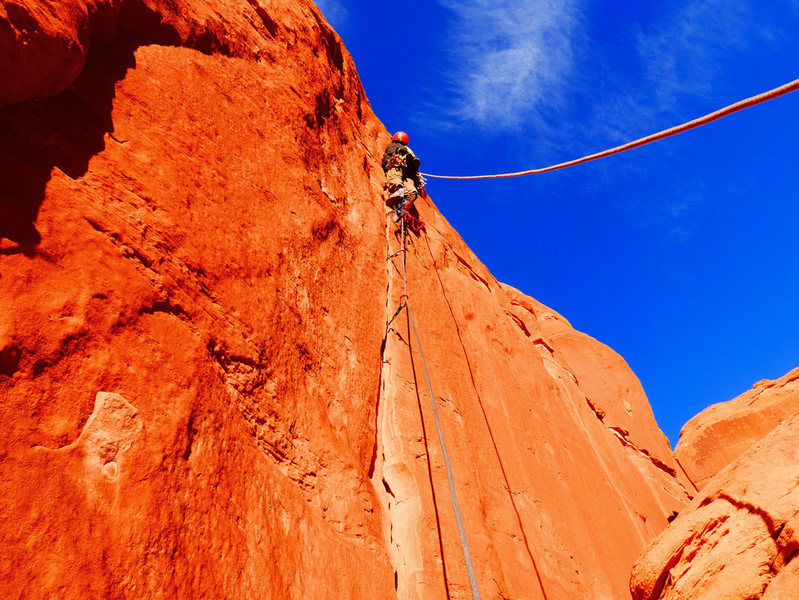 Start of Serendipity (which we climbed C1).