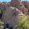 Trad rock as seen from campground