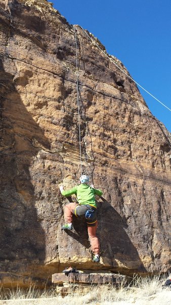 Sean on the opening moves of "Finger Hole". 