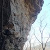 A-barbs entering the top crux.