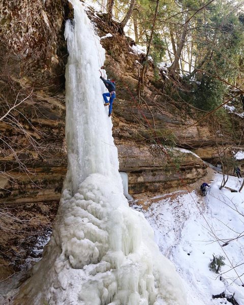 Ice conditions weren't the best, but was a nice climb.