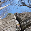 Cave Crack, sewing it up.