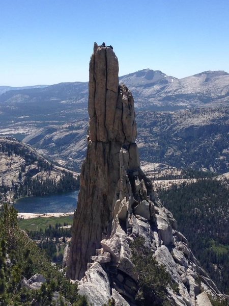 Eichorn pinnacle... that's us after topping out on the West pillar direct III 5.10 4pitches