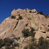 The first couple pitches as viewed from the wash