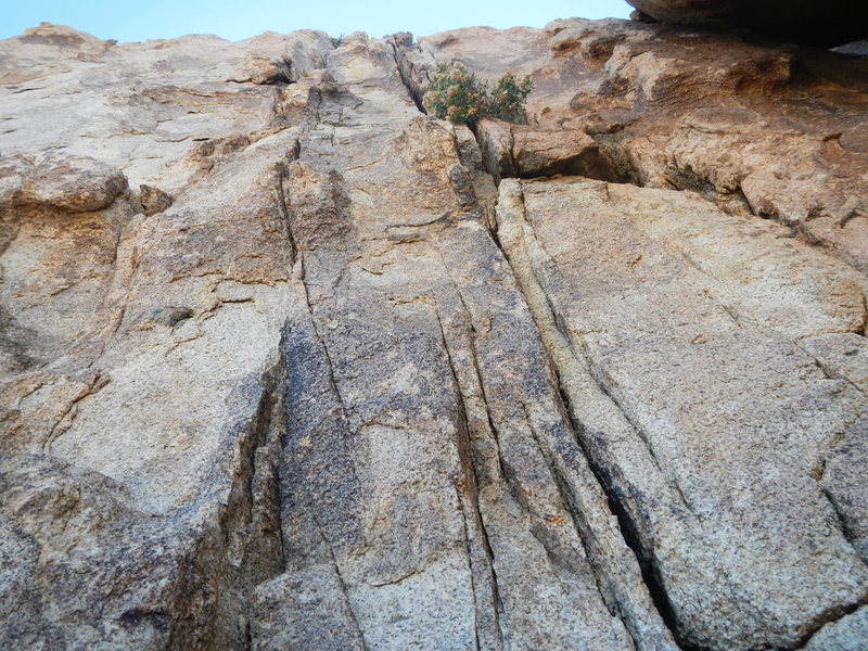 Looking up from the base.