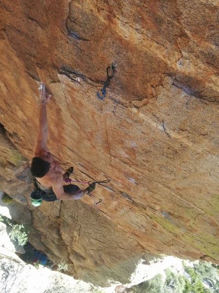 the dyno attempt on the crux